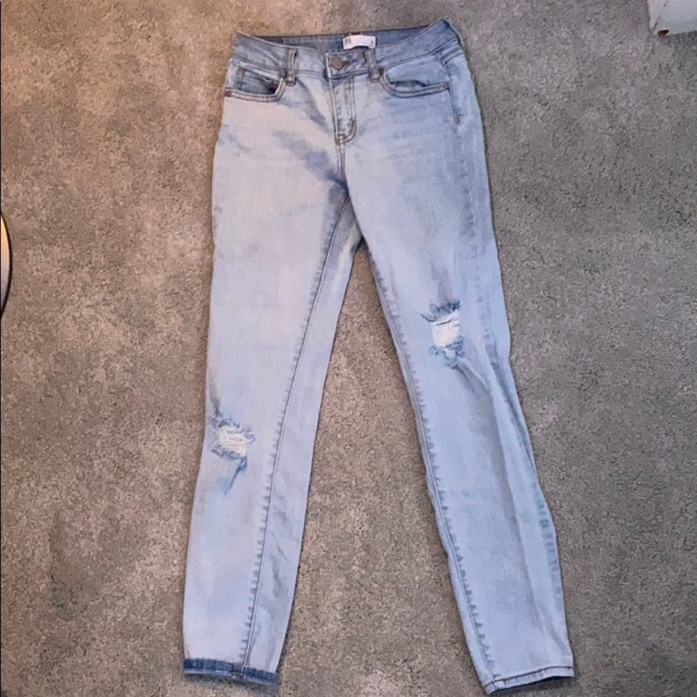 RSQ light washed blue jeans